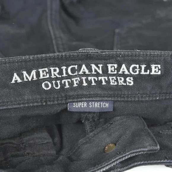 American Eagle Vintage Hi-Rise Festival Jean Shorts Distressed Size  0 - Picture 7 of 13